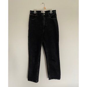 Abercrombie & Fitch Black Ankle Straight Jeans